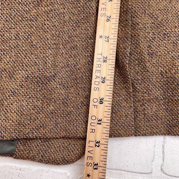 Hickey Freeman Blazer Men 44L Brown Multi Bespoke Canterbury Lambswool USA VTG - Picture 13 of 14